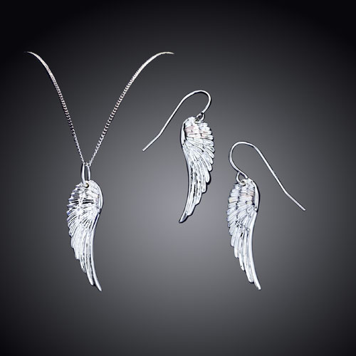 sterling Silver Wings Earrings