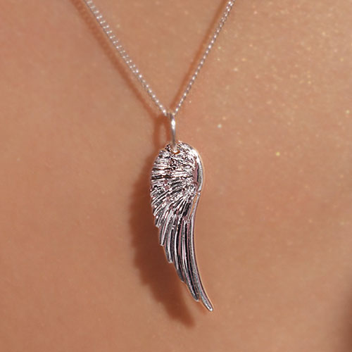 Sterling Silver Wings Necklace