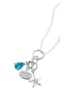 sterling Silver Wish Upon a Star Charm Pendant