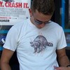 Steve Rosswick Collection Raccoon Mens T-shirt