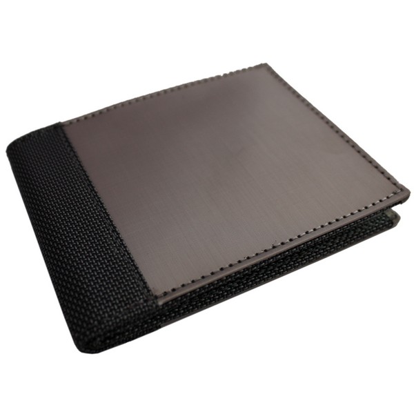 Stainless Steel Grey Technical Bi-fold Wallet by