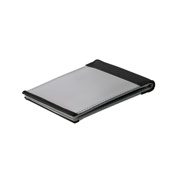 Stainless Steel Rubber Edge Bi-fold Wallet by