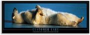 Superior Motivational Picture in Black Ash Frame W830xH330mm Customer Care Ref FGA124