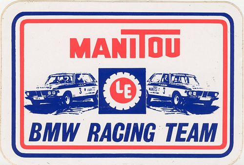 Stickers and Patches BMW Racing Team Manitou Sticker (16cm x 11cm)
