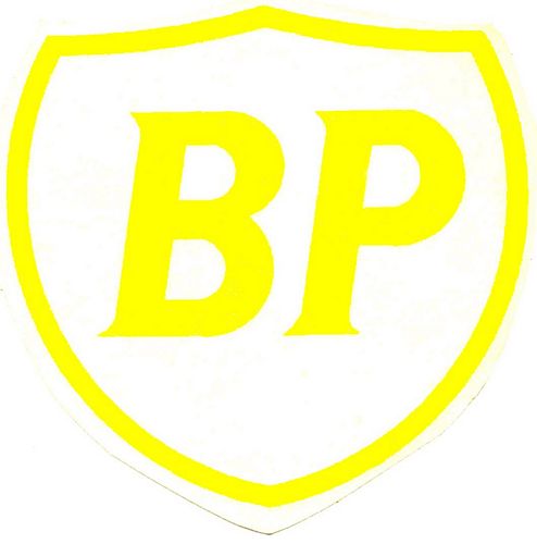 Stickers and Patches BP Yellow Logo Sticker Large (13cm x 13cm)