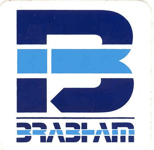 Stickers and Patches Brabham Logo Sticker (7cm x 7cm)