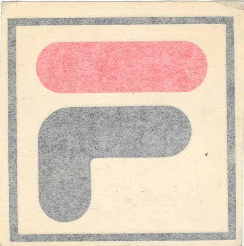 Fila Full Logo Window Sticker (12cm x 12cm)