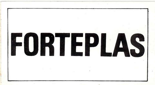 Stickers and Patches FORTEPLAS Logo Sticker (11cm x 6cm)