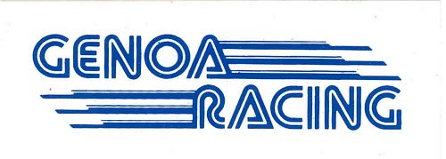 Stickers and Patches Genoa Racing Logo Sticker (12cm x 5cm)