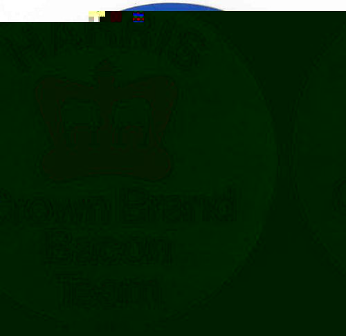 Stickers and Patches Harris Crown Brand Bacon Team Sticker (9cm radius)