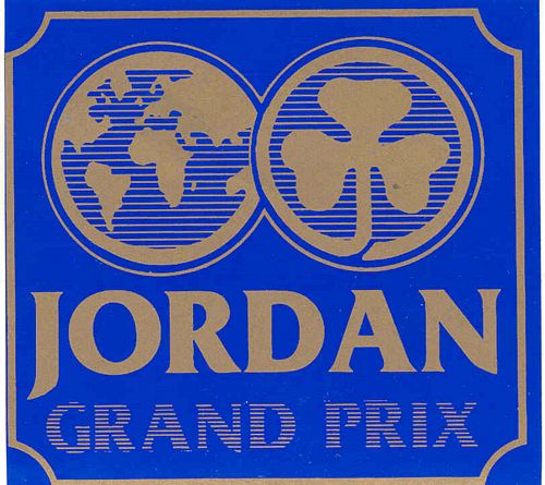 Jordan Grand Prix Team Logo Sticker (10cm x 9cm)