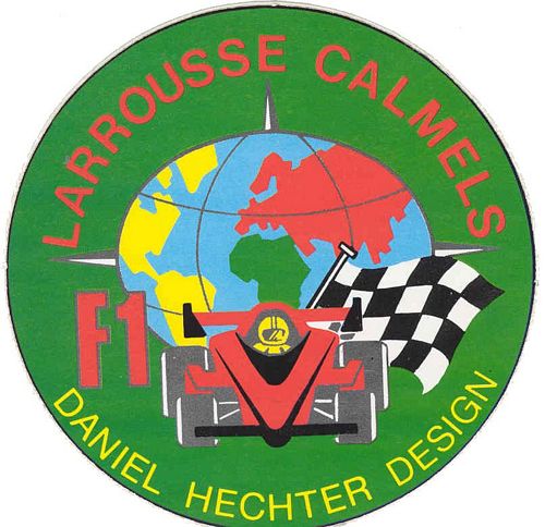 Stickers and Patches Larrousse Calmels F1 Daniel Hechter Design Logo Sticker (5cm radius)