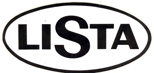 Stickers and Patches LISTA Logo Sticker (20cm x 9cm)