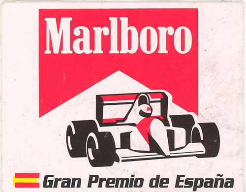 Marlboro Spanish GP Sticker (11cm x 8cm)