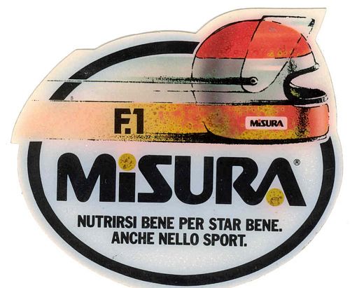 Stickers and Patches Misura F1 Helmet Logo Sticker (12cm x 10cm)
