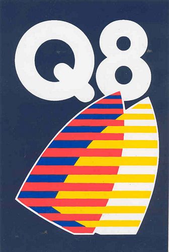 Q8 Logo Sticker Medium (8cm x 11cm)
