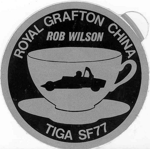 Stickers and Patches Rob Wilson Tiga SF77 Sticker (10cm)