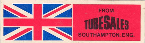 Tubesales Southampton Sticker (13cm x 4cm)