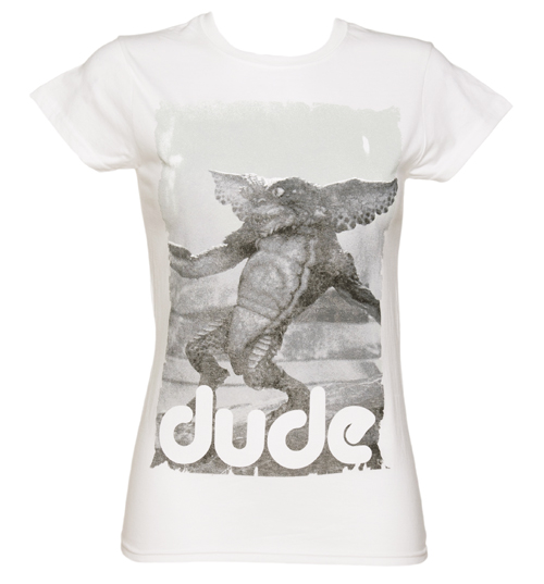 Sticks and Stones Ladies White Dude Gremlins T-Shirt