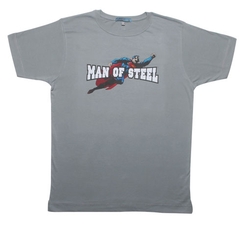 Man Of Steel Menand#39;s Superman T-Shirt from Sticks and Stones