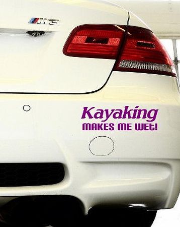 Stickumupuk Kayaking makes me wet , Funny Quality Jdm, Euro , Vinyl Car or Van Sticker / Decal Free P P (160mm x 60mm) (Gold)