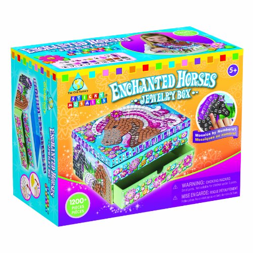 Sticky Mosaics Enchanted Horses Jewellry Box
