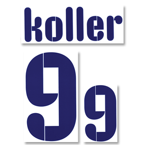 Stilscreen 07-09 Czech Republic Away Koller 9 Name and