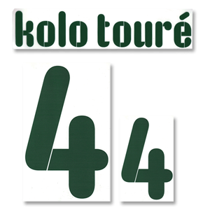 Stilscreen 07-09 Ivory Coast Away Kolo Toure 4 Name and