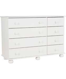 Stirling 4   4 Drawer Chest - White