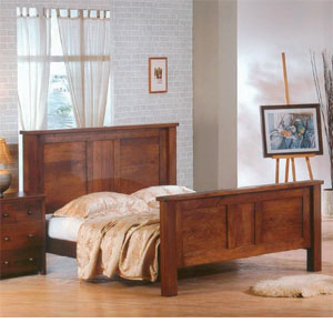 Joseph Aborro 4FT 6`Double Wooden Bedstead