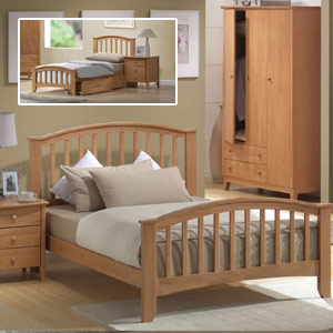 Stock Joseph Elle 5FT Kingsize Wooden Bedstead