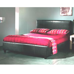 Stock Limelight Pulsar 5FT Kingsize Leather Bed