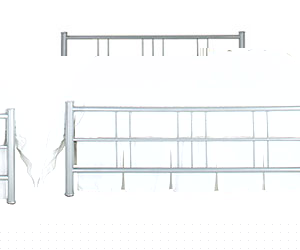 Stock Original Bedstead Co- The Forse 5ft Kingsize Metal Bedstead