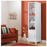 1 Door 3 Shelf Unit, White