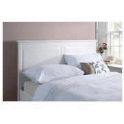 Panel Headboard Double, White