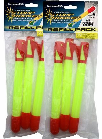 Stomp Rocket @ WOWOOO STOMP Rocket Super Refill Twin Pack - 6x rockets