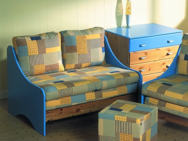 Stompa Kids 2-up Sofa Bed / Solo Chair Bed Single