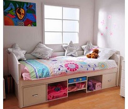 Solo 2 Captains Bed (White with White finish)