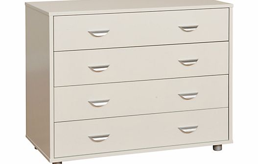 Uno Plus 4 Drawer Chest, White