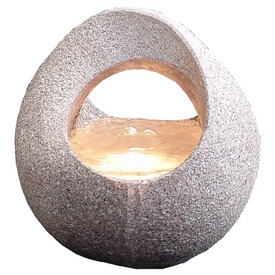 Stone and Water Granite Basket Water Feature