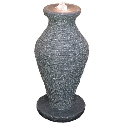 Stone and Water Granite Vase Water Feature
