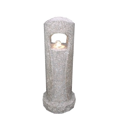 Stone and Water Light House Fountain 100cm Granite Water Feature