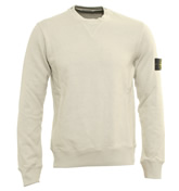 Stone Island Beige Cotton Sweatshirt