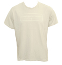 Beige T-Shirt with Painted Logo