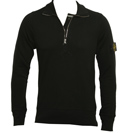 Stone Island Black 1/4 Zip Sweatshirt