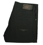 Stone Island Black Cotton Jeans