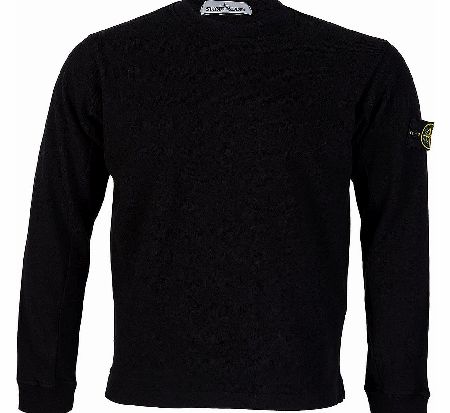 Stone Island Black Crew Neck Sweatshirt
