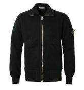 Stone Island Black Full Zip Sweatshirt