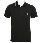 Stone Island Black Polo Shirt