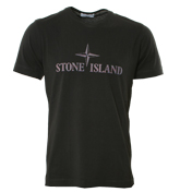 Black T-Shirt with Coloured Logo